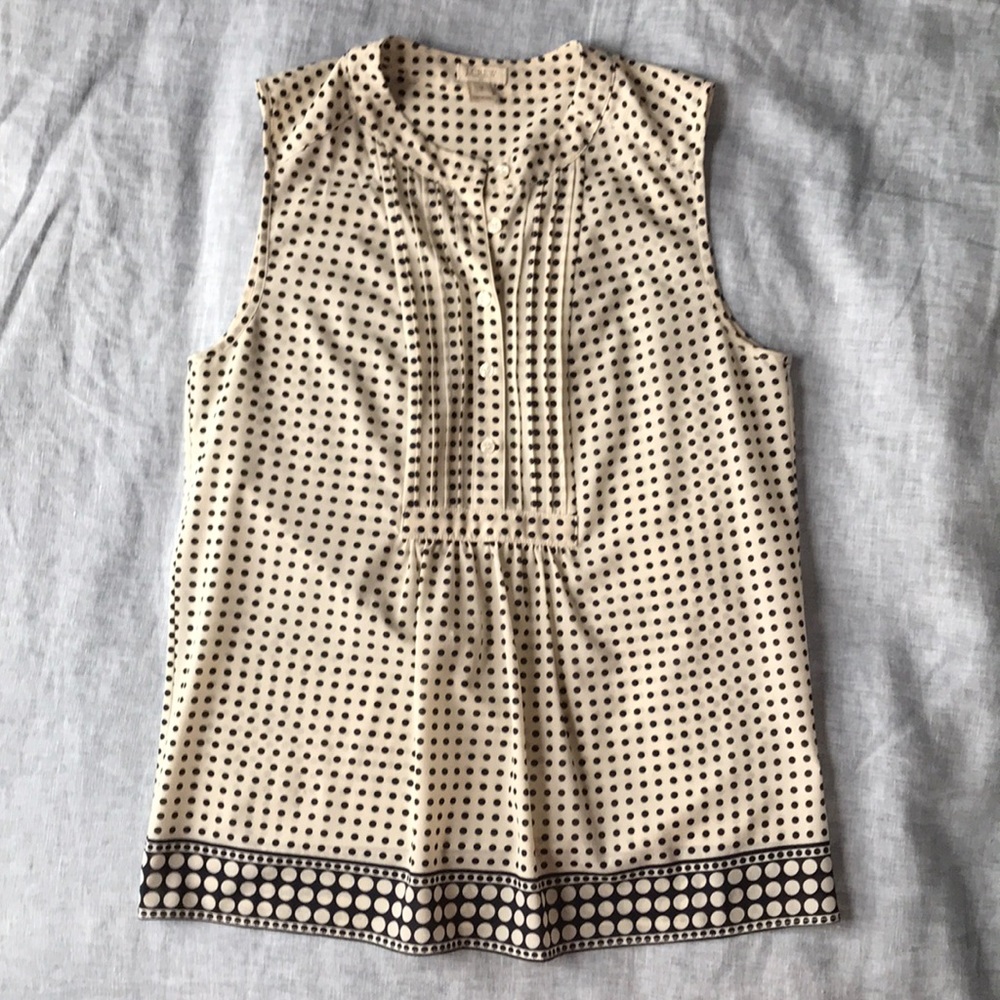 J.Crew polka dot top